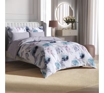 Комплект постельного белья Ecotex сатин Гармоника 2 сатин, хлопок, простыня 220x240,наволочки 70x70 и 50x70 КГМ/Акварель