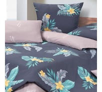 Комплект постельного белья Ecotex сатин Гармоника 2 сатин, хлопок, простыня 220x240,наволочки 70x70 и 50x70 КГМ/Аваланж