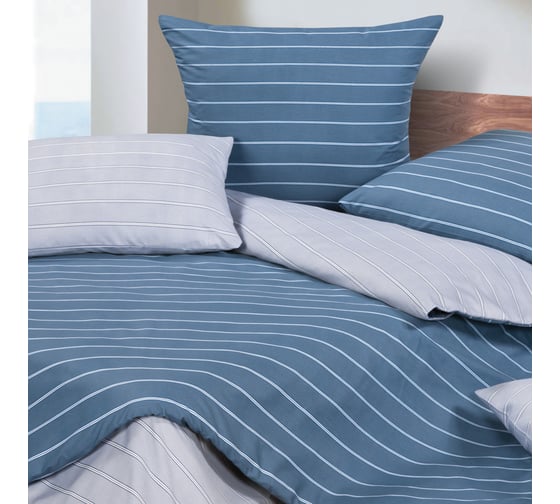 Комплект постельного белья Ecotex сатин Гармоника 2 сатин, хлопок, простыня 220x240,наволочки 70x70 и 50x70 КГМ/Кингсли 1