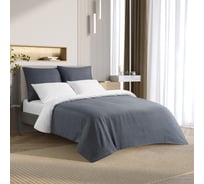 Комплект постельного белья Ecotex сатин Гармоника 2 сатин, хлопок, простыня 220x240,наволочки 70x70 и 50x70 КГМ/Корса