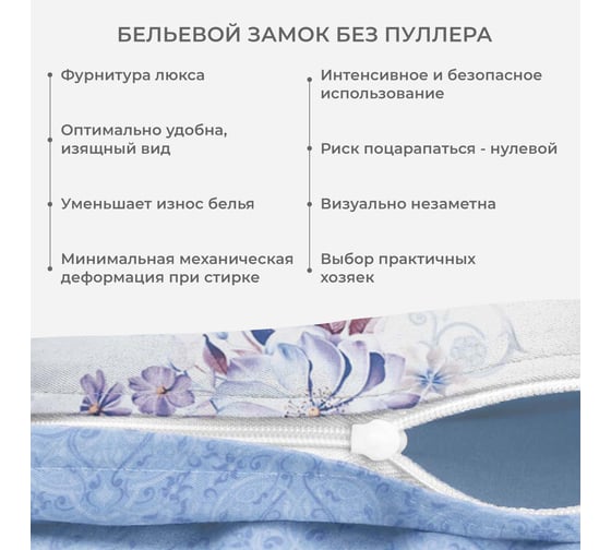 Комплект постельного белья Ecotex Гармоника евро с простыней на резинке 160x200x20,сатин, хлопок, наволочки 70x70 и 50x70 КГЕР16/Ретицелла