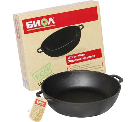 Чугунная жаровня Tima 260 c 2-мя ручками без крышки 03261