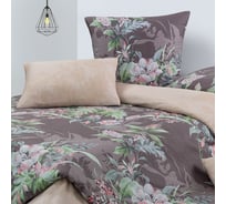 Комплект постельного белья Ecotex Гармоника евро сатин хлопок евро-простыня, простыня 220x240,наволочки 70x70 и 50x70 КГЕ/Джессика