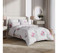 Комплект постельного белья Ecotex Гармоника евро сатин хлопок евро-простыня, простыня 220x240,наволочки 70x70 и 50x70 КГЕ/Глория