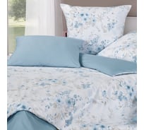 Комплект постельного белья Ecotex Гармоника евро сатин хлопок евро-простыня, простыня 220x240,наволочки 70x70 и 50x70 КГЕ/Маргаритки