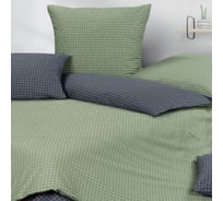 Комплект постельного белья Ecotex Гармоника евро сатин хлопок евро-простыня, простыня 220x240,наволочки 70x70 и 50x70 КГЕ/Трокадеро