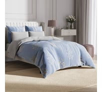 Комплект постельного белья Ecotex Гармоника сатин семейный хлопок простыня 220x240,наволочки 70x70 и 50x70 КГД/Фэнси