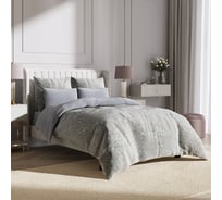 Комплект постельного белья Ecotex Гармоника сатин семейный хлопок простыня 220x240,наволочки 70x70 и 50x70 КГД/Корнелия