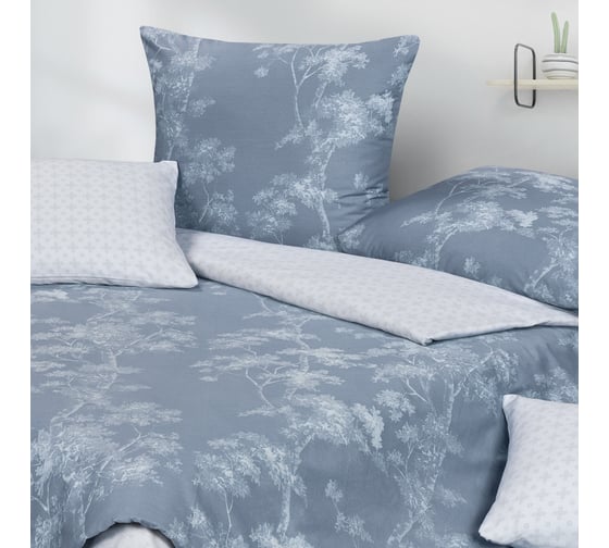 Комплект постельного белья Ecotex Гармоника сатин семейный хлопок простыня 220x240,наволочки 70x70 и 50x70 КГД/Магия ночи 1