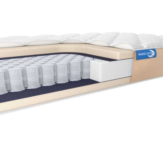 Анатомический матрас MADELSON с ортопедическим эффектом FIT Hard, 90x200, Каппучино 90x200FitHardcappuccino