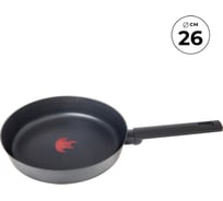 Сковорода Home Queen RED HOT с антипригарным покрытием, индукция, D 26см/6 HomeQueen 77118