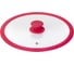 Крышка стеклянная с силиконовым ободом Home Queen RED HOT, красная, D 26см/12/6 HomeQueen 77156 1