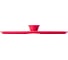 Крышка стеклянная с силиконовым ободом Home Queen RED HOT, красная, D 26см/12/6 HomeQueen 77156 7