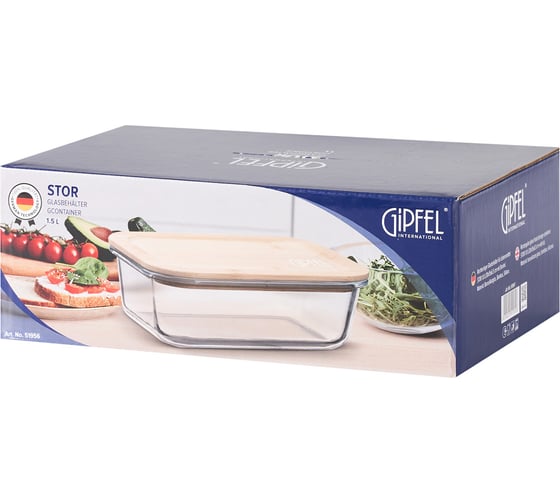 Контейнер стеклянный Gipfel Stor 1500 мл 51956