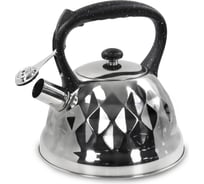 Чайник со свистком MARTA MT-3028 черный мрамор 38940