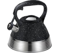 Чайник со свистком MARTA MT-3046 черный мрамор 43405