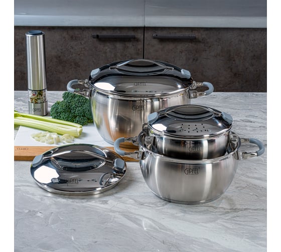 Кастрюля Gipfel из нержавеющей стали Hessen 16 см/1 л 52619