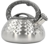 Чайник со свистком MARTA MT-3086 серый мрамор 43843