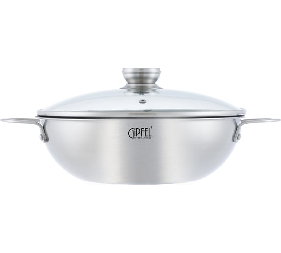 Вок из нержавеющей стали Gipfel Fusion 28 см 52188