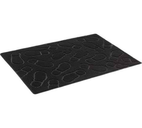 Резиновый коврик SUNSTEP Следы 60х90 см, черный 30-020