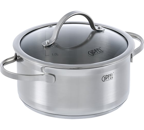 Кастрюля из нержавеющей стали Gipfel Victory 20 см, 2,8 л 1368