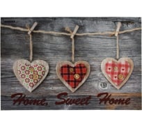 Влаговпитывающий коврик VORTEX Samba Home, Sweet Home, 60x90 см 24221