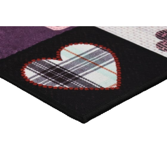 Влаговпитывающий коврик VORTEX Velur 40x60 см Welcome, декупаж 24237