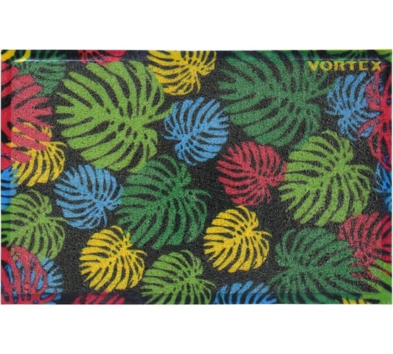 Придверный пористый коврик VORTEX Папоротник 40x60 24252 1