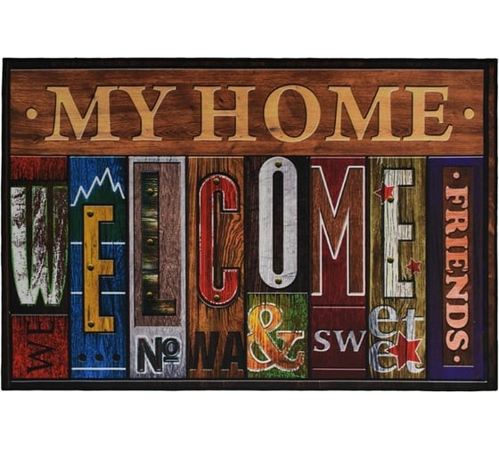 Влаговпитывающий коврик VORTEX Velur My Home 60x90 см 24245