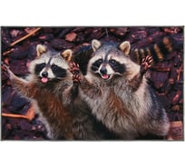 Влаговпитывающий коврик VORTEX Velur Веселые еноты 50x80 см 24242