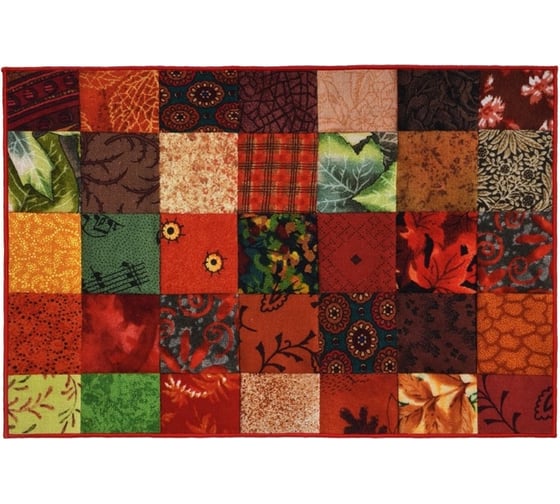 Влаговпитывающий коврик VORTEX Velur Пэчворк 60x90 см 24244