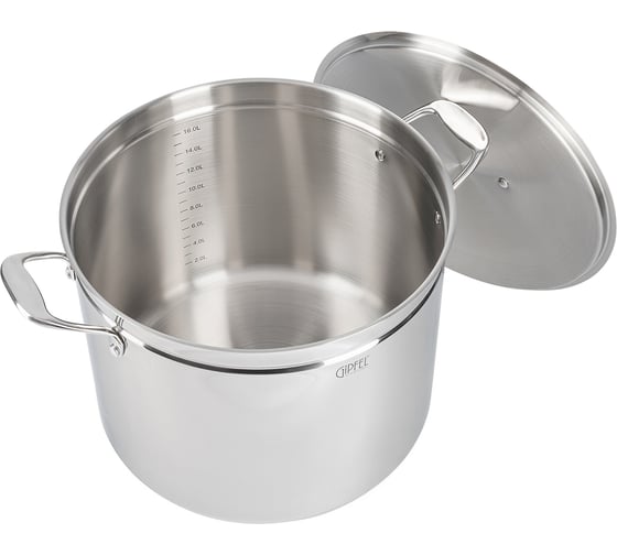 Кастрюля из нержавеющей стали Gipfel Grande 32 см, 20 л 51704