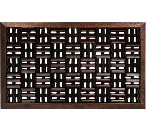 Придверный коврик VORTEX Решетка 45x75 см, медь 24273