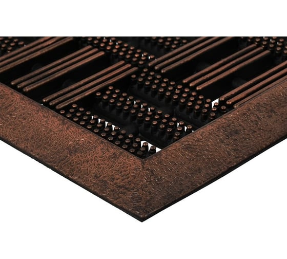 Придверный коврик VORTEX Решетка 45x75 см, медь 24273
