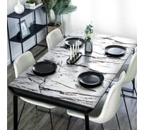 Скатерть Dekorelle гибкое стекло с рисунком 268, размер 120x80 см 268-120