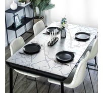 Скатерть Dekorelle гибкое стекло с рисунком 201-SW, размер 120x80 см 224201S-120