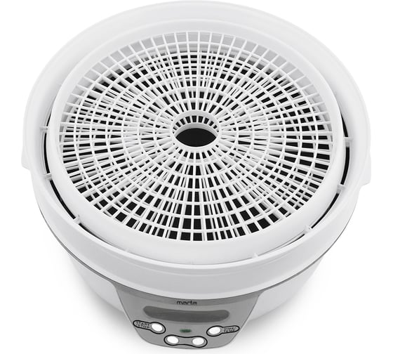 Сушилка для овощей и фруктов MARTA MT-FD1888C 14 поддонов: 8+3 для ягод+3 для пастилы, белый 38561