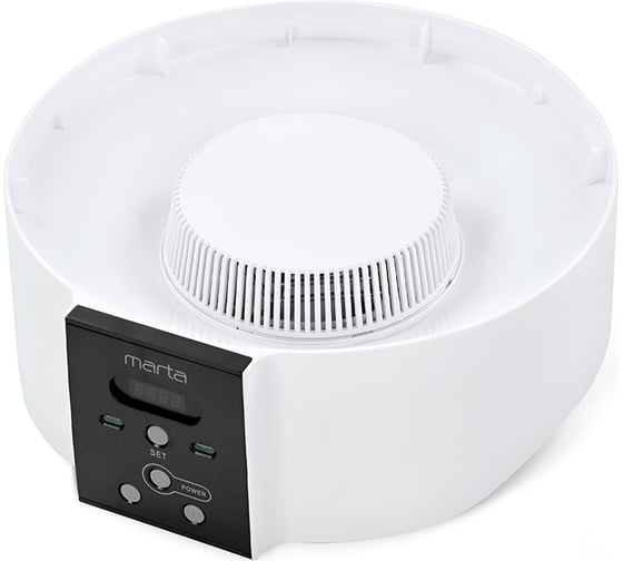 Сушилка для овощей и фруктов MARTA MT-FD1886D 14 поддонов: 8+3 для пастилы+3 для ягод, белый жемчуг 37676