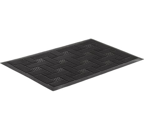 Резиновый коврик SUNSTEP Плетеный 45х75 см, черный 31-041