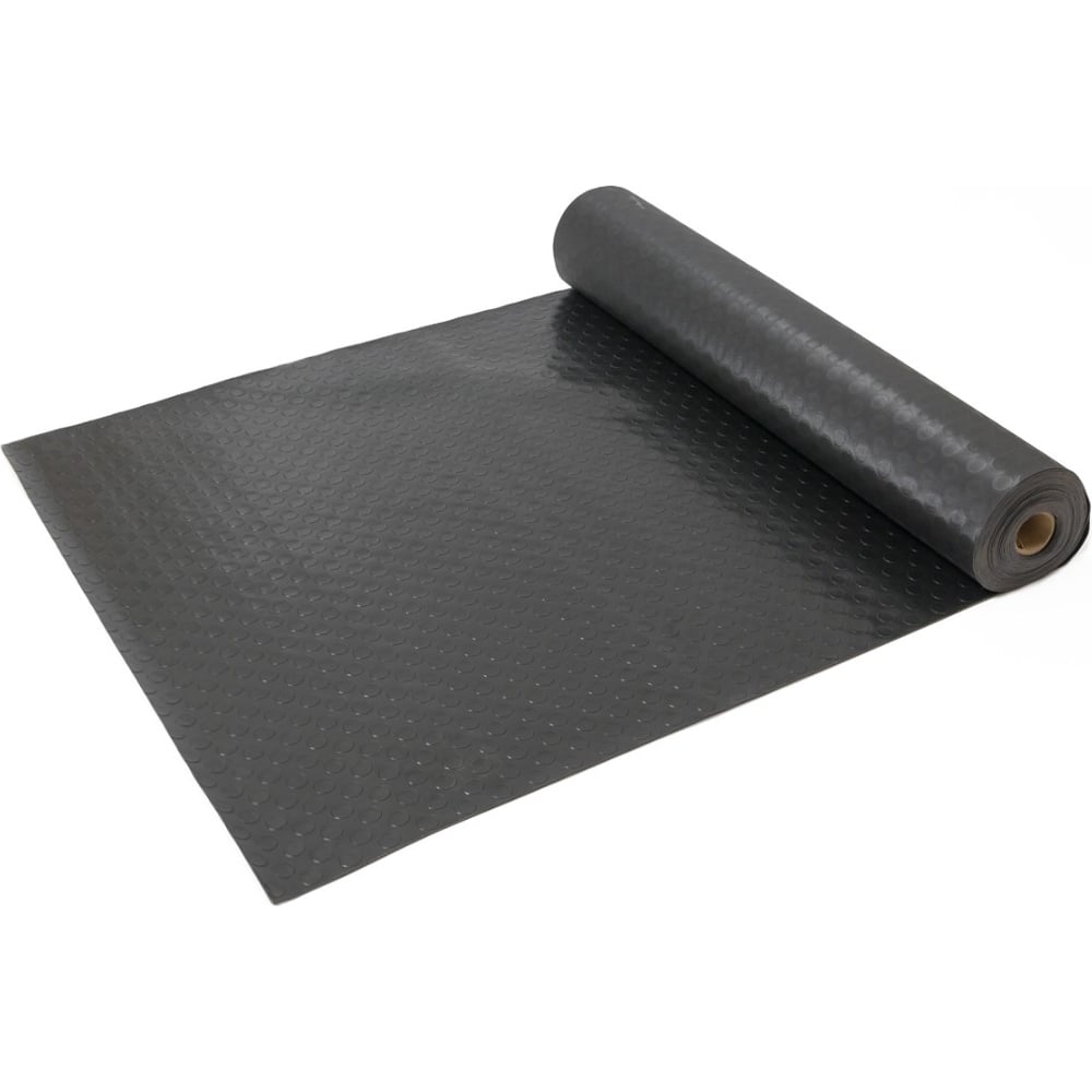 Коврик-дорожка SUNSTEP Пятачки ПВХ, 0,9х12 м, черный 39-603 - выгодная ...