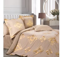 Комплект постельного белья Ecotex сатин/сатин-жаккард/жаккард/хлопок/вискоза Эстетика 2 спальный КЭМ/Богема