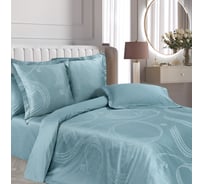 Комплект постельного белья Ecotex сатин/сатин-жаккард/жаккард/хлопок/вискоза Эстетика 2 спальный КЭМ/Медичи