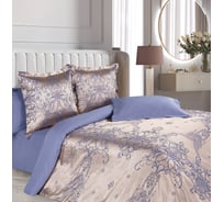 Комплект постельного белья Ecotex сатин/сатин-жаккард/жаккард/хлопок/вискоза Эстетика евро КЭЕ/Белиссимо