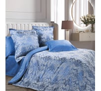 Комплект постельного белья Ecotex сатин/сатин-жаккард/жаккард/хлопок/вискоза Эстетика 2 спальный КЭМ/Аурелия