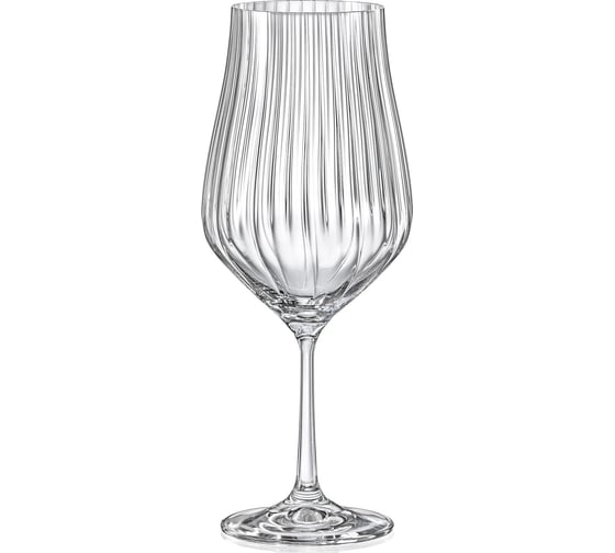 Набор бокалов для вина CRYSTALEX TULIPA OPTIC 6шт 550мл CR550101TO