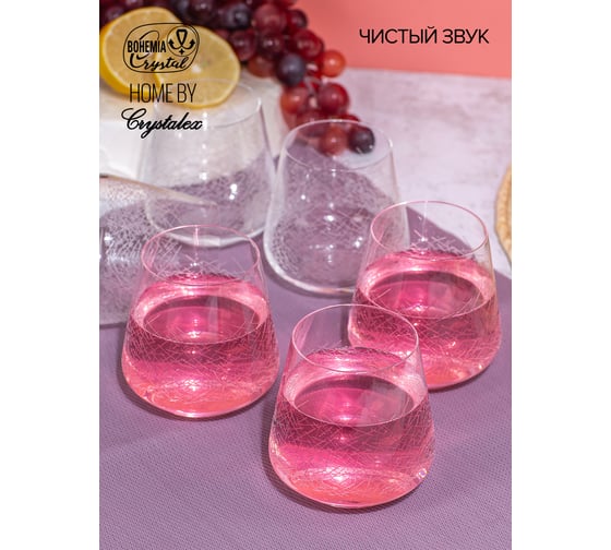 Набор стаканов CRYSTALEX SANDRA Blizzard 6шт 290мл CR290201S
