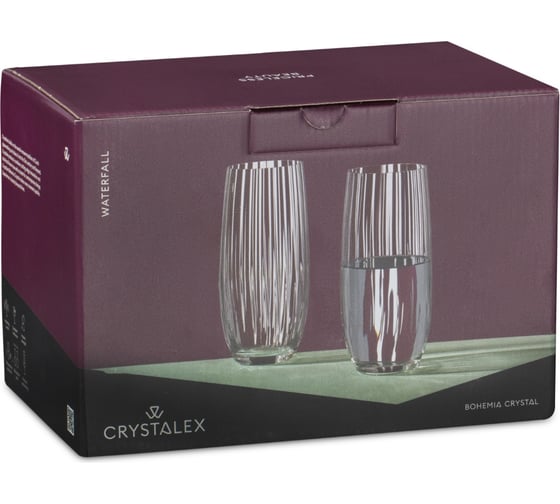 Набор стаканов CRYSTALEX WATERFALL 6шт 350мл CR350201W