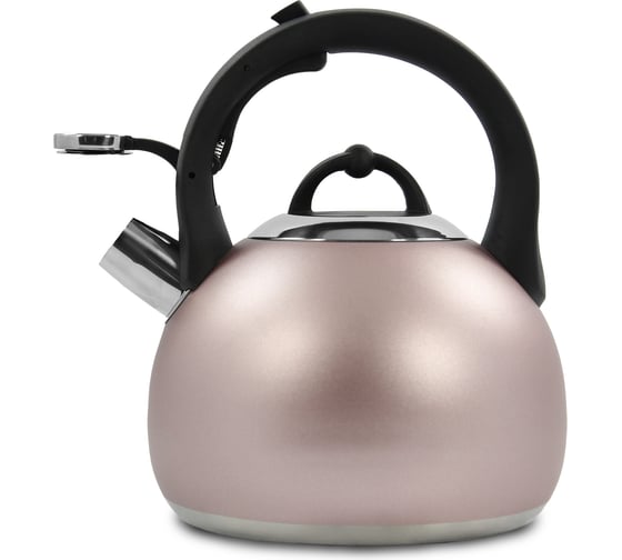 Чайник со свистком MARTA MT-3091 розовый матовый 38607