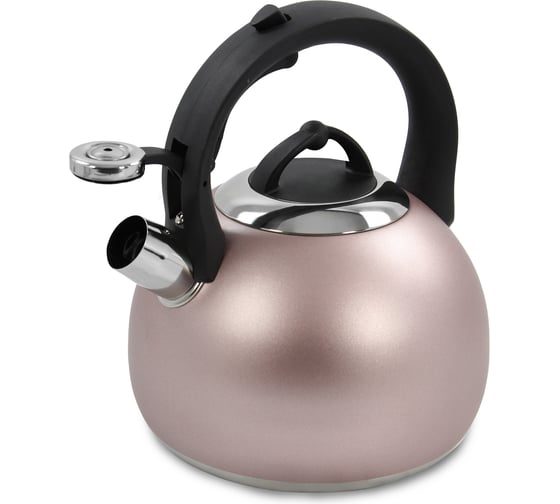 Чайник со свистком MARTA MT-3091 розовый матовый 38607