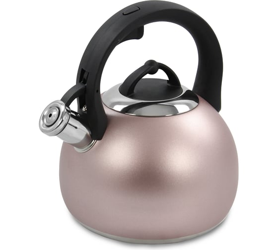 Чайник со свистком MARTA MT-3091 розовый матовый 38607